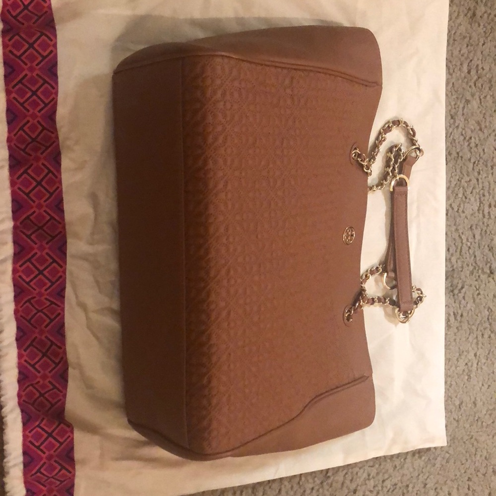 Brand new Tory Burch Tote bag in luggage color - Picture 6 of 7